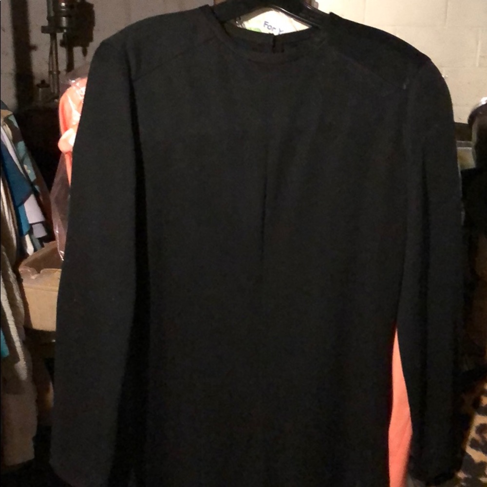 Vintage David crystal black dress